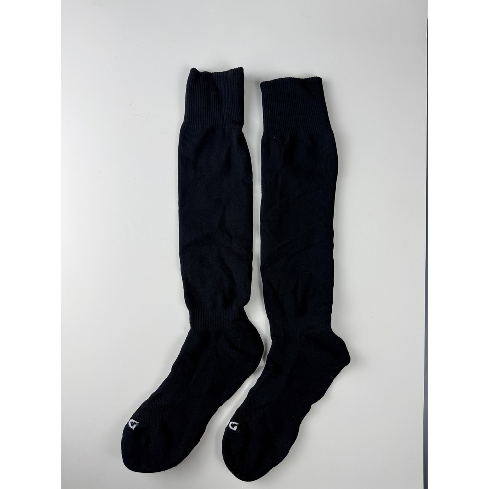 DSG Mens Soccer Socks Black Over the Calf Athletic Performance Size Large